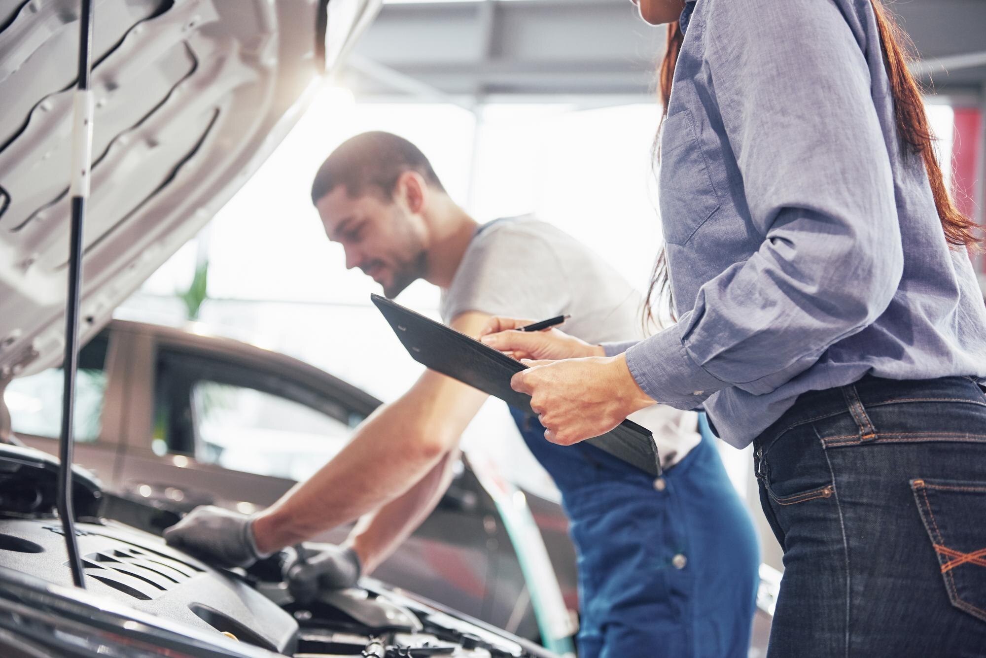 Car inspection before purchase